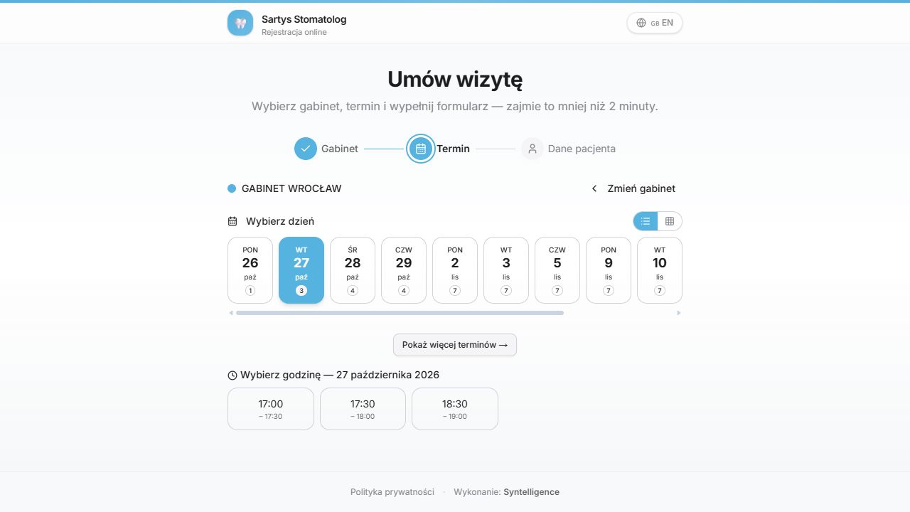 DentaBook — wybór gabinetu i terminu wizyty online